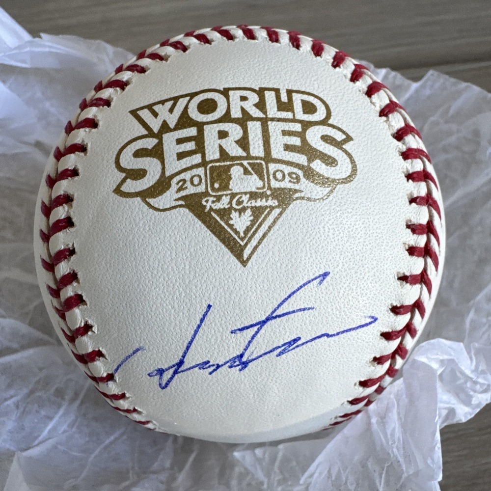 Hideki Matsui Autographed 2009 World Series‎ Rawlings Major League Baseball 2